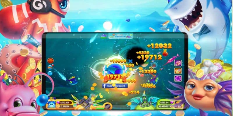 Dòng game bắn cá với kho sinh vật và vũ khí vô cùng đồ sộ