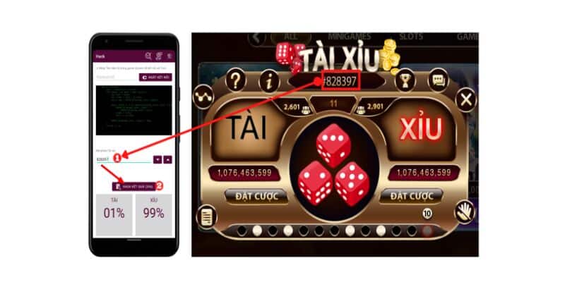 Bắt đầu hack kết quả Tài xỉu